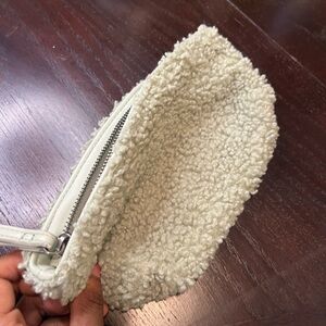 Mint green wristlet purse